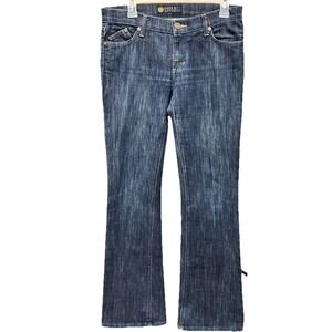 Rock & Republic Womens Dark Blue Wash Denim Jeans Size 28 Bootcut Y2K 90210